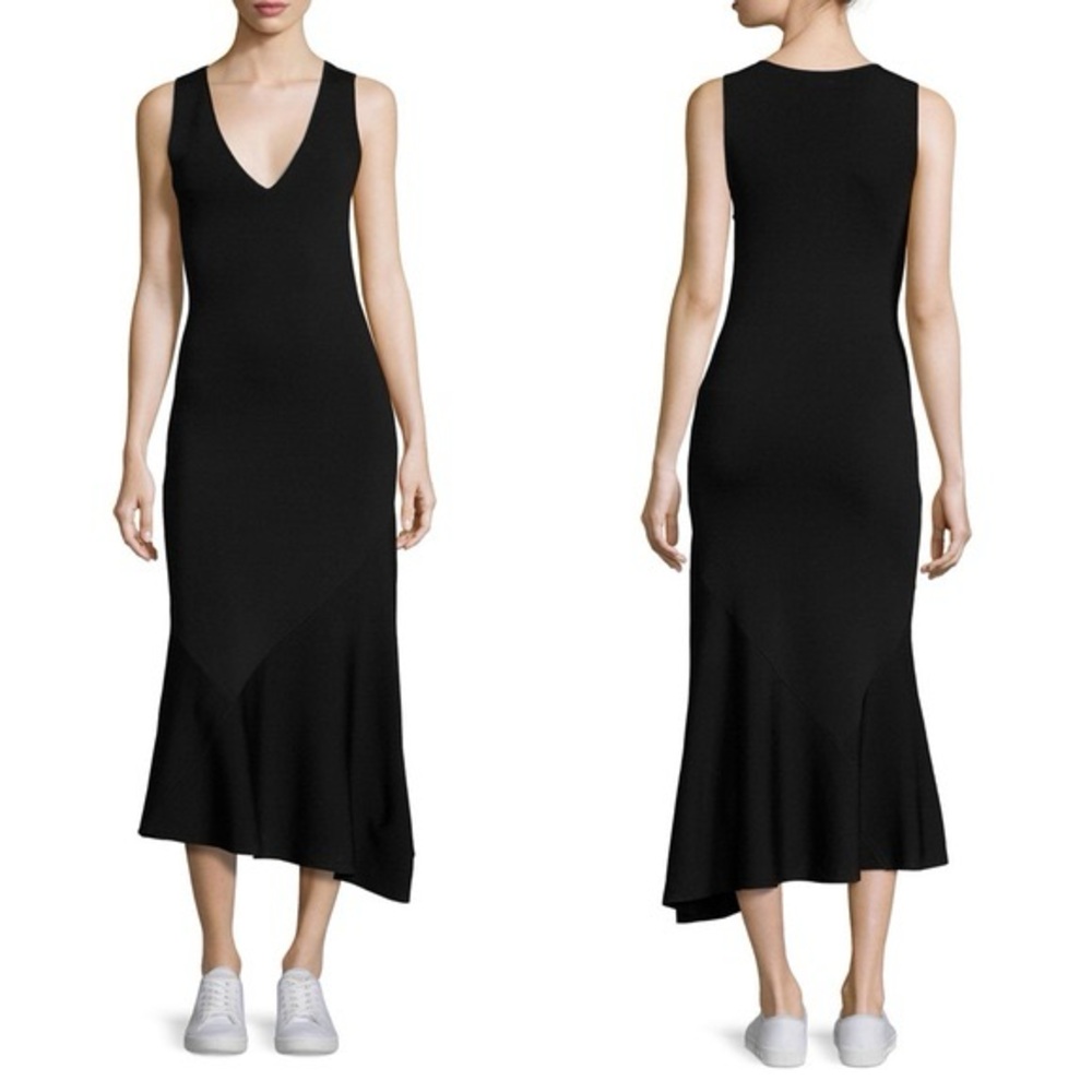 Theory Black V- Neck Dress Size S